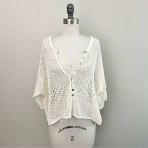 L Space Women's Off White Knit Sweater